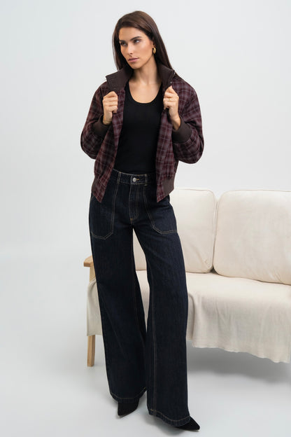 BLOUSON A CARREAUX NOÉLIE