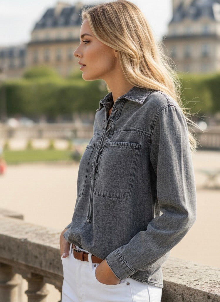 BLOUSE DENIM MAËLINE