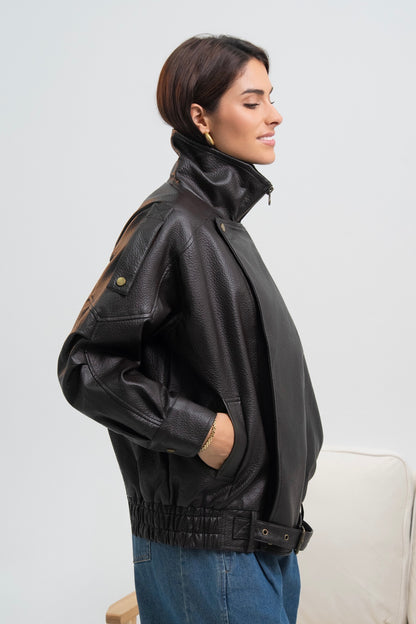 VESTE SIMILICUIR BÉA