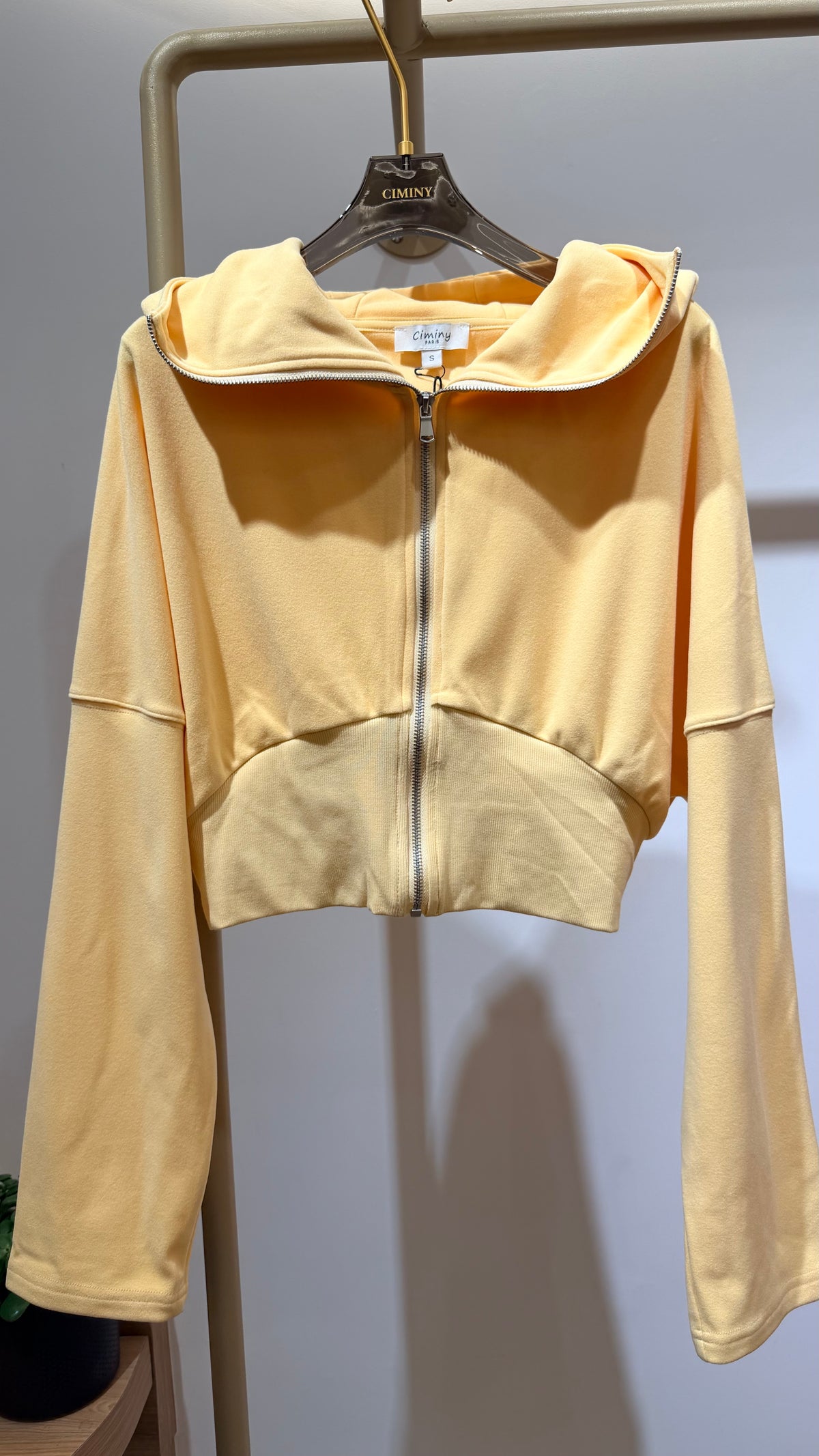 GILET SWEAT CAPUCHE FLORA
