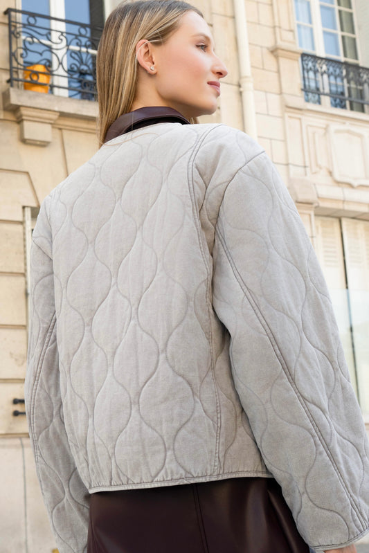 BLOUSON MATELASSÉ PERLINE