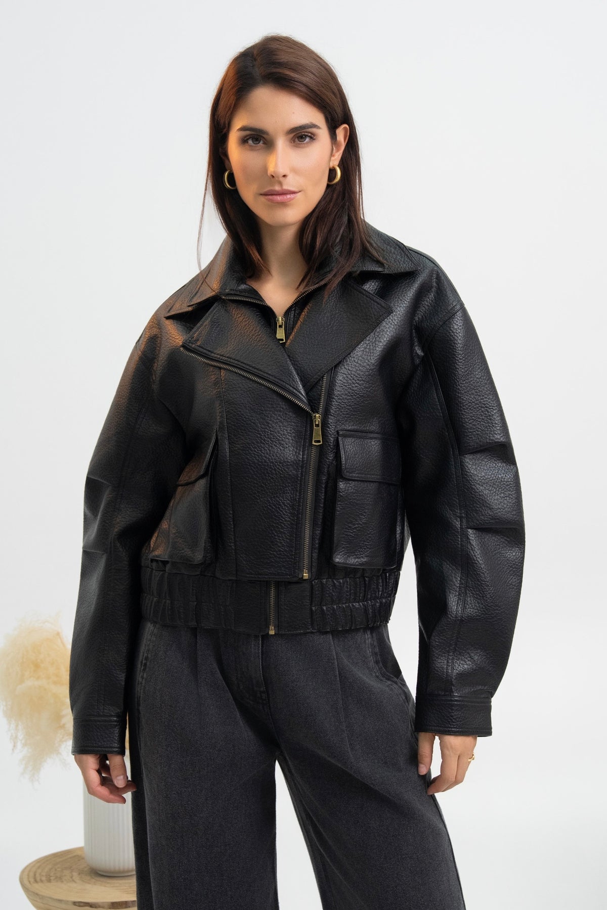 VESTE SIMILICUIR GLORIA