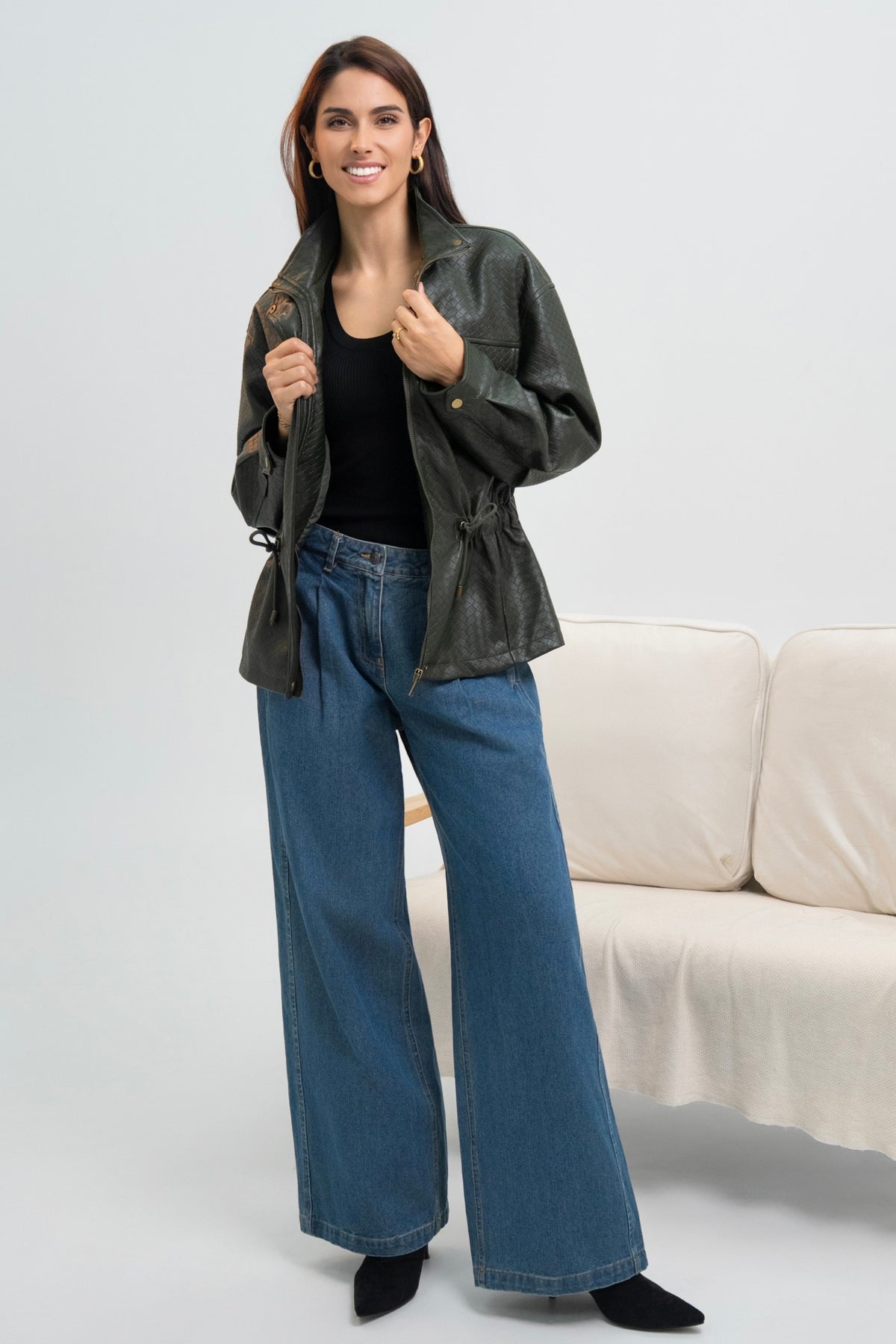 VESTE SIMILICUIR OVERSIZE AMÉLIE