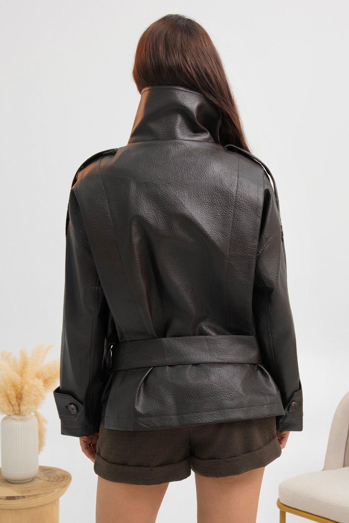 VESTE SIMILICUIR CATHRINE