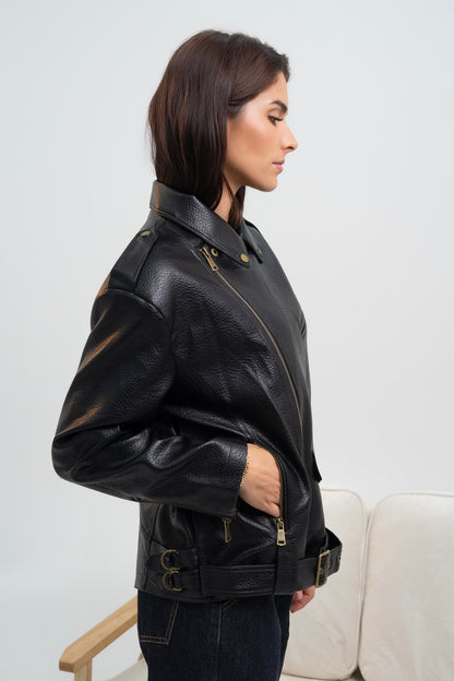 VESTE SIMILICUIR LARISSA
