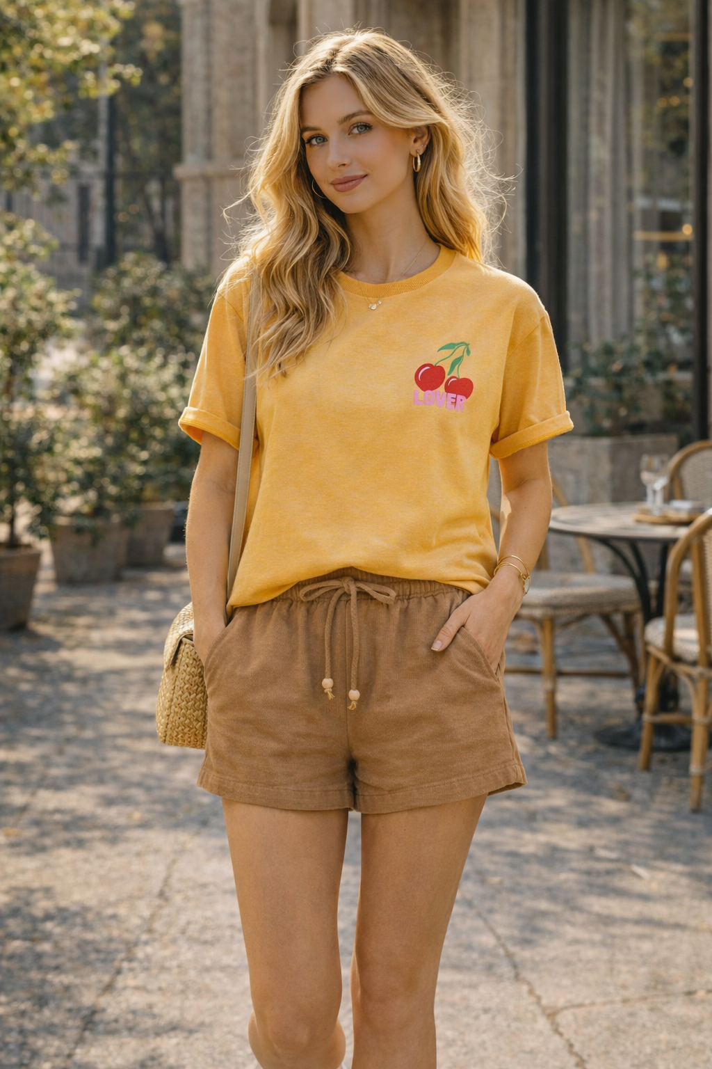 SHORT COTON TOILE QUITTERIE