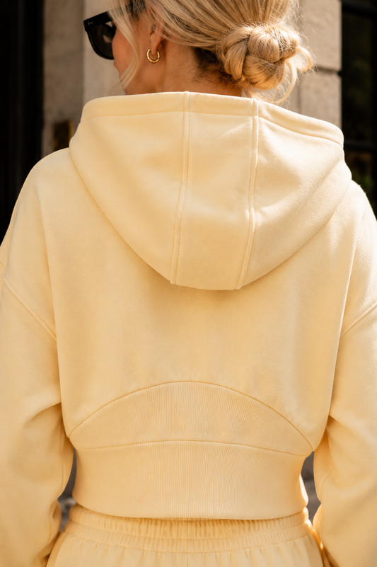 GILET SWEAT CAPUCHE FLORA