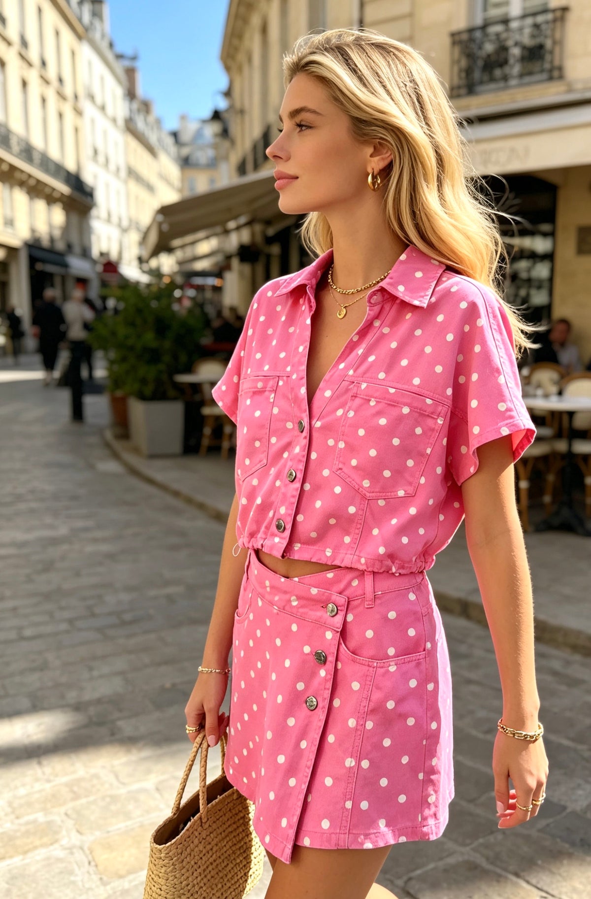 HAUT COTON PETITS POIS DIANE
