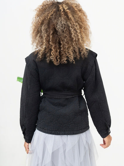 BLOUSON DENIM/MATELASSÉ TANIA