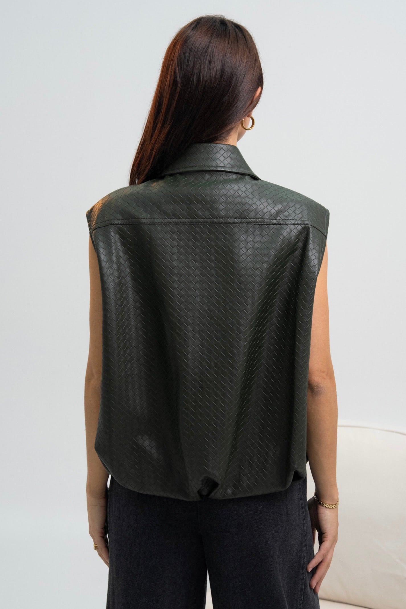 GILET SIMILICUIR ROMANE