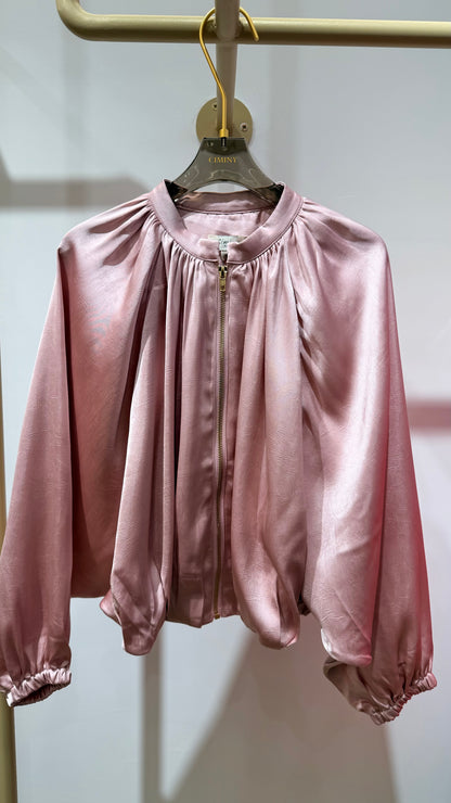 GILET VESTE SATIN BALLONNE BARBARA