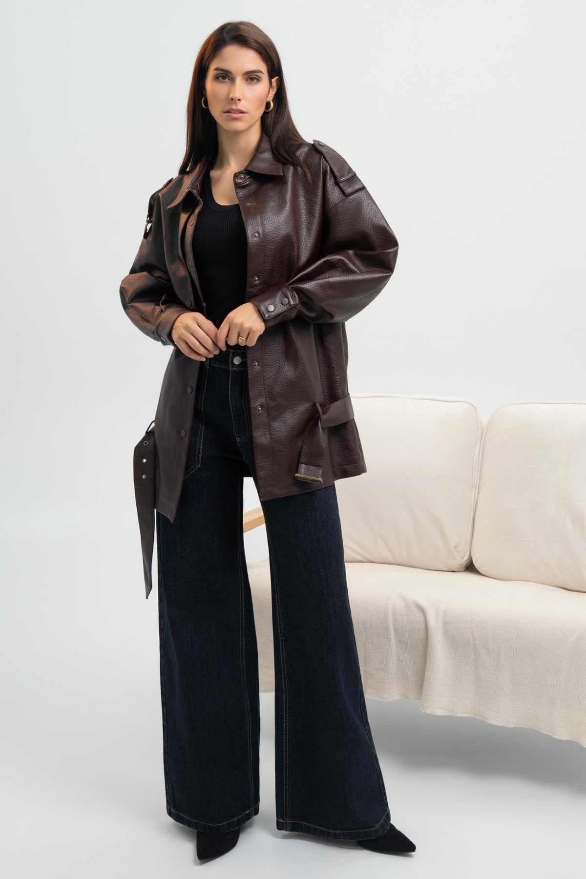 VESTE SIMILICUIR FIONA