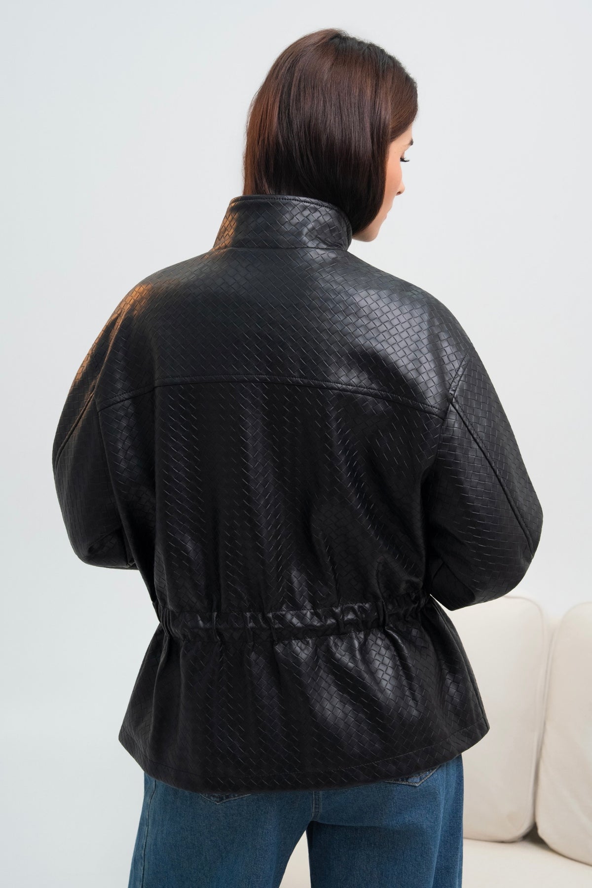 VESTE SIMILICUIR OVERSIZE AMÉLIE