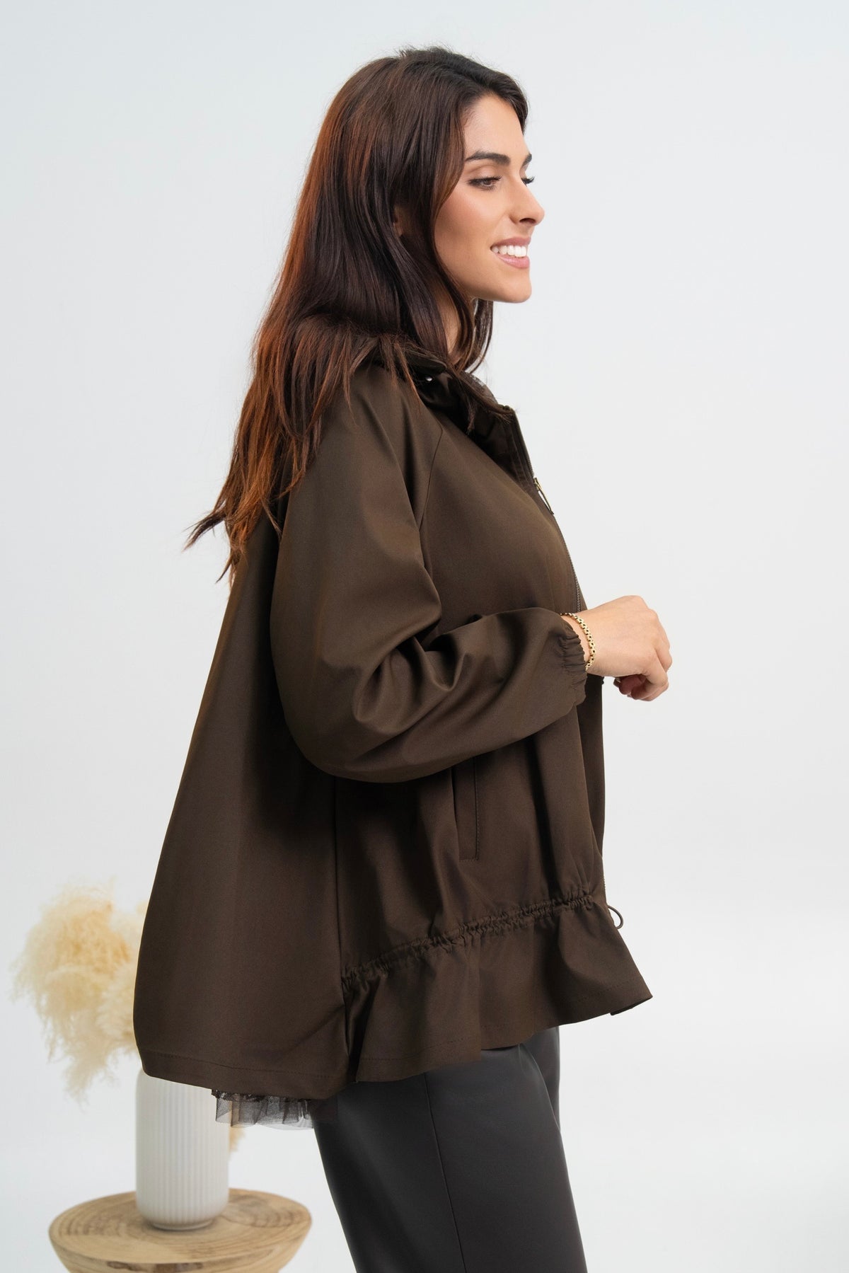 VESTE CAPUCHE AMBRE
