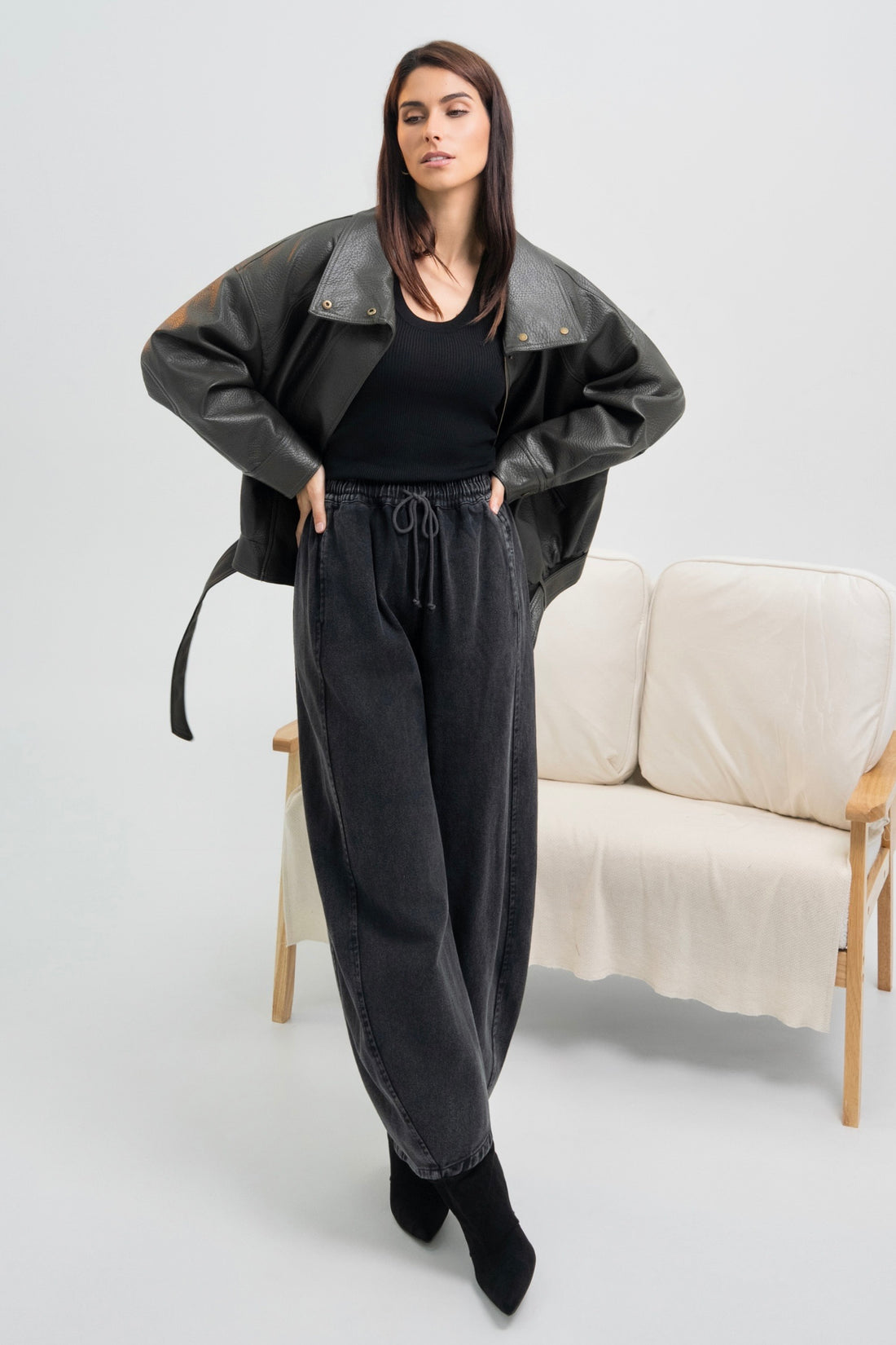 VESTE SIMILICUIR NATACHA