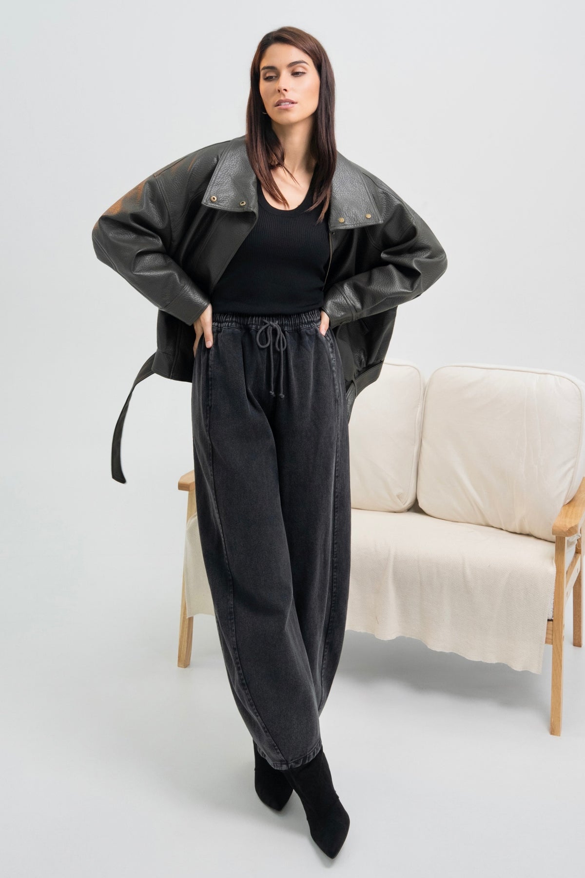VESTE SIMILICUIR NATACHA
