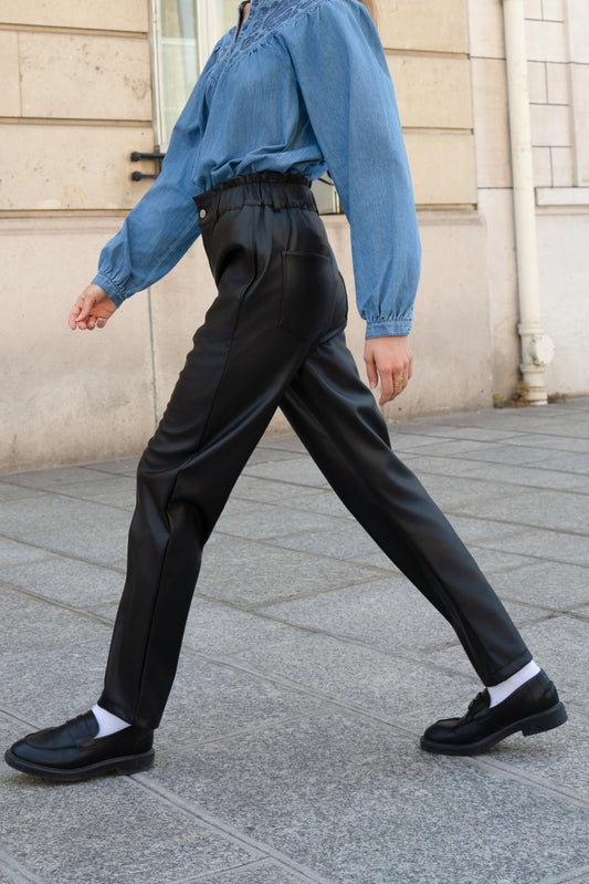 PANTALON SIMILICUIR FLAVIE