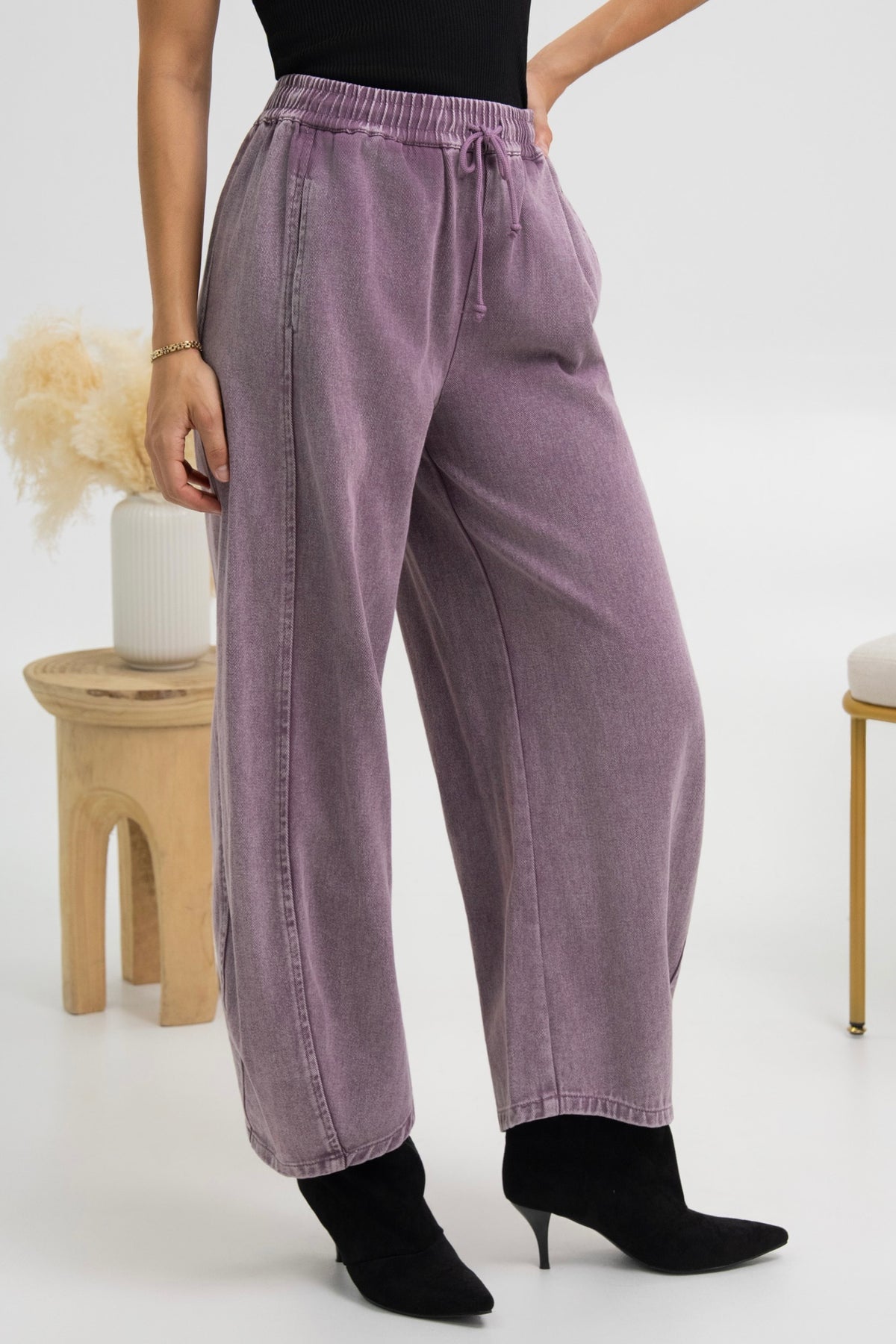 PANTALON EN JEANS ROMANCE