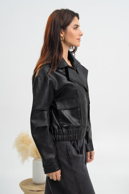 VESTE SIMILICUIR GLORIA
