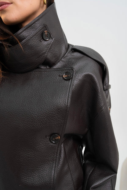 VESTE SIMILICUIR CATHRINE