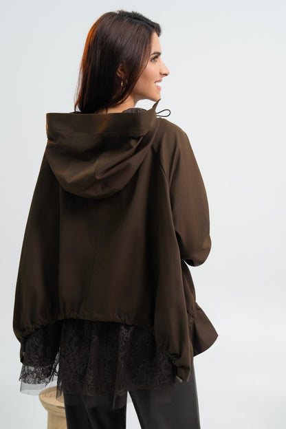 VESTE CAPUCHE AMBRE