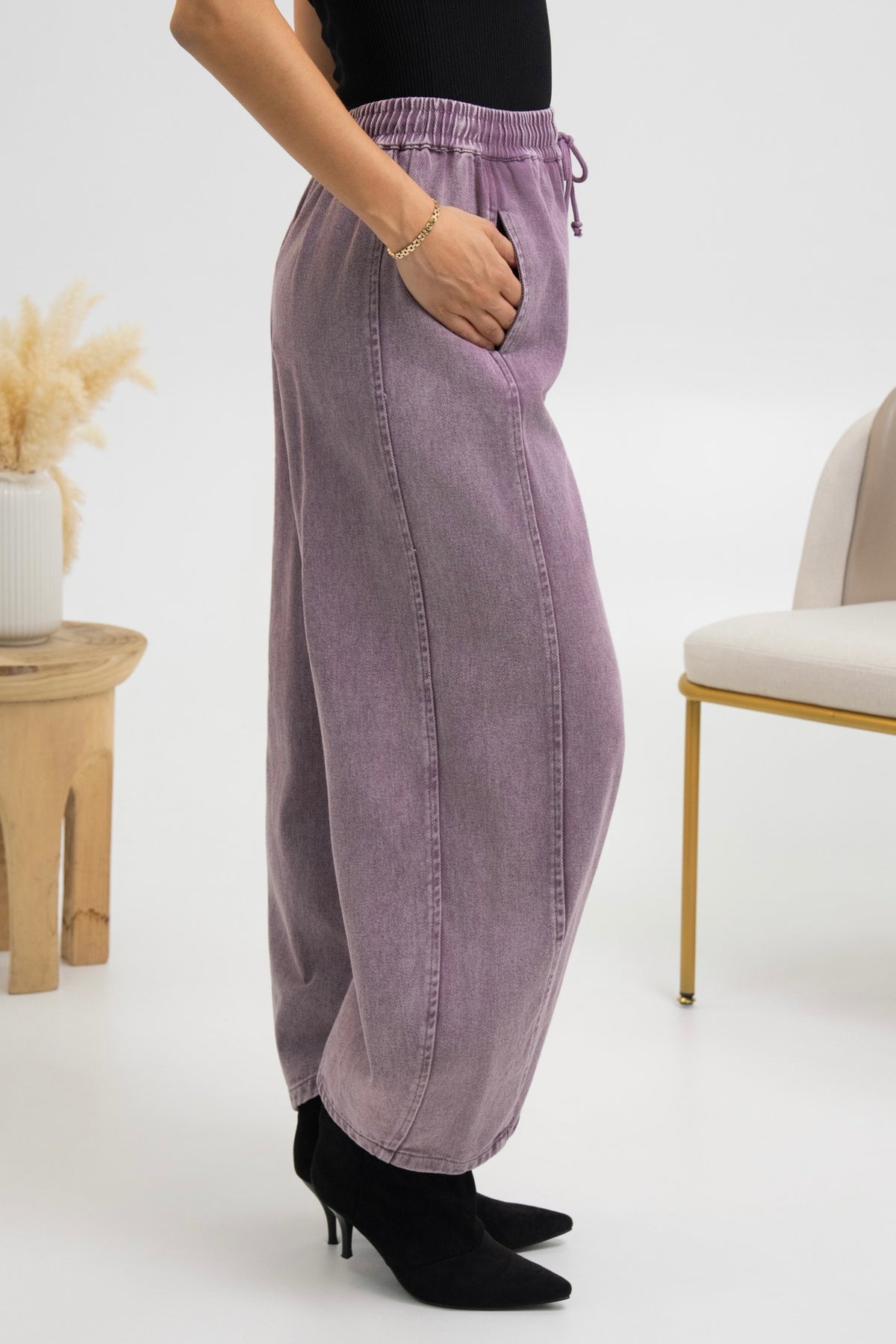 PANTALON EN JEANS ROMANCE