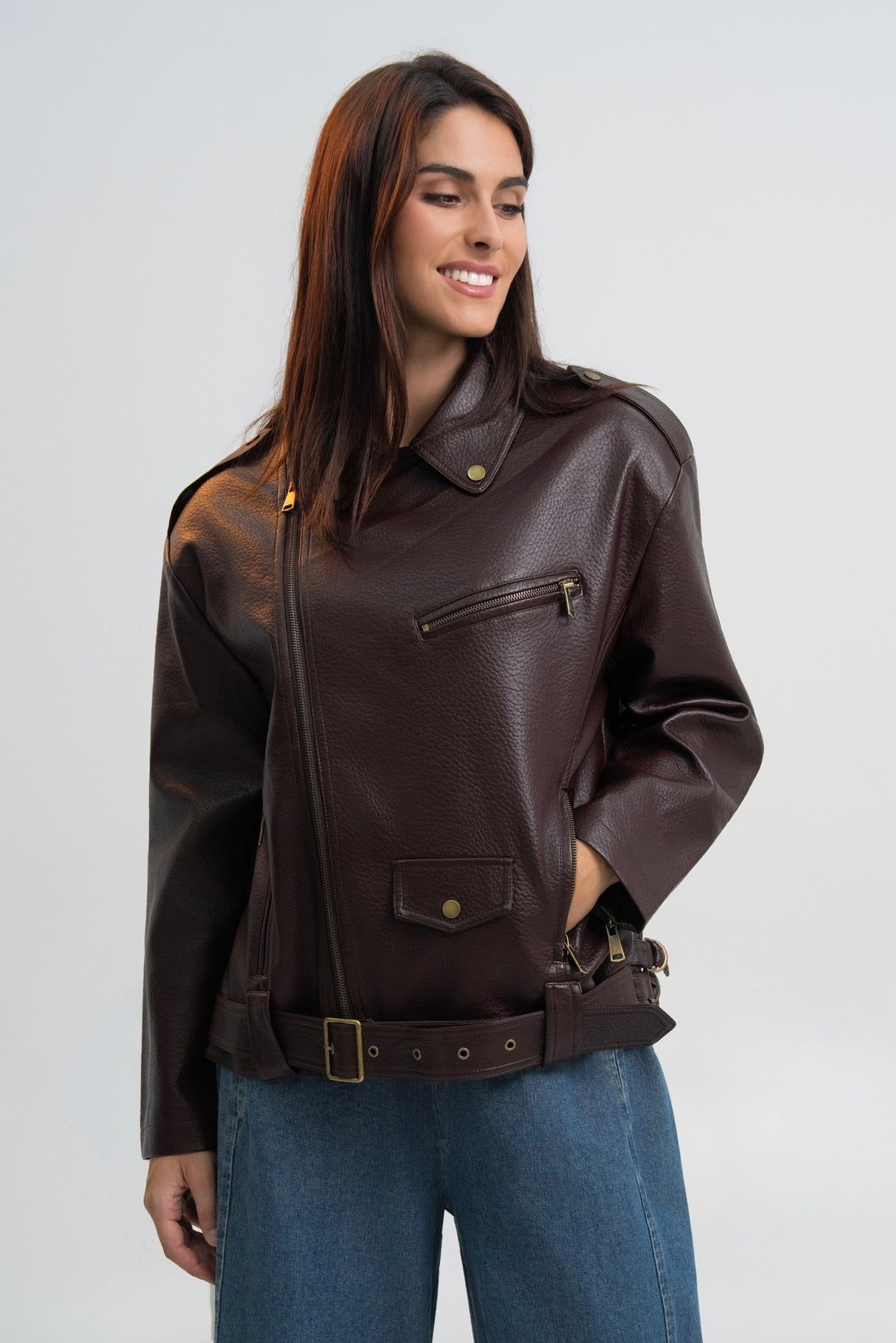 VESTE SIMILICUIR LARISSA