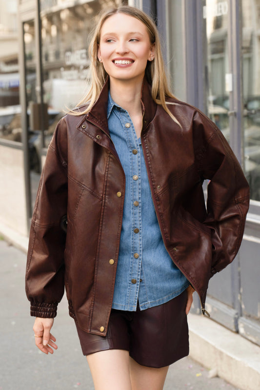 BLOUSON SIMILICUIR CATTY