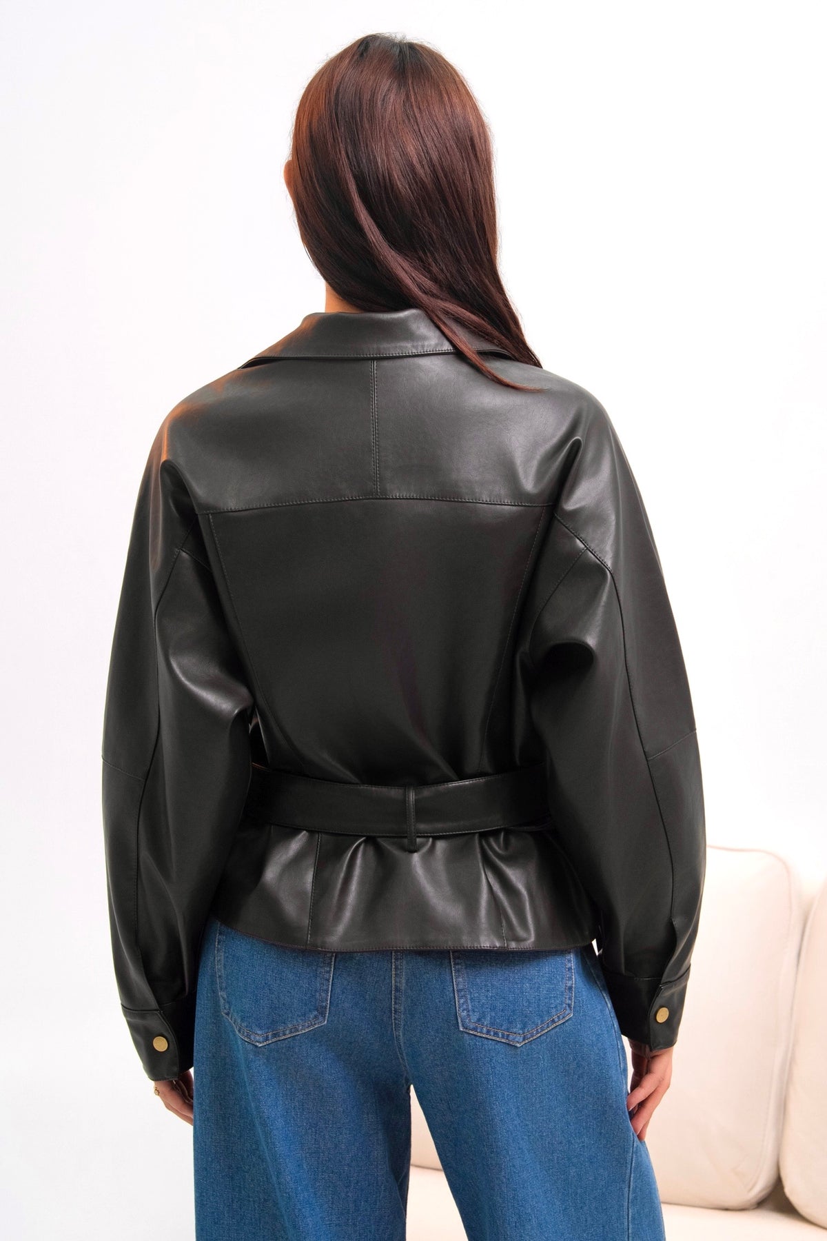 VESTE SIMILICUIR APOLINE