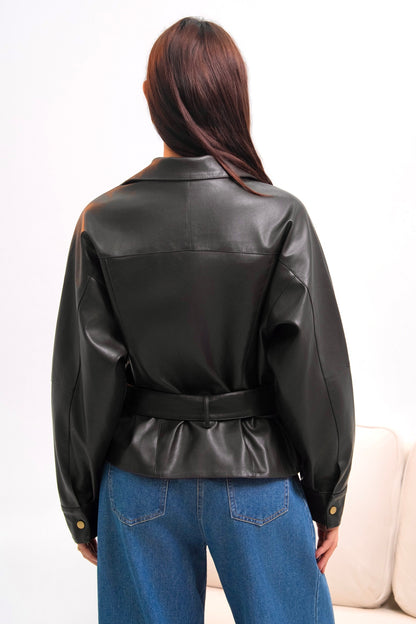VESTE SIMILICUIR APOLINE