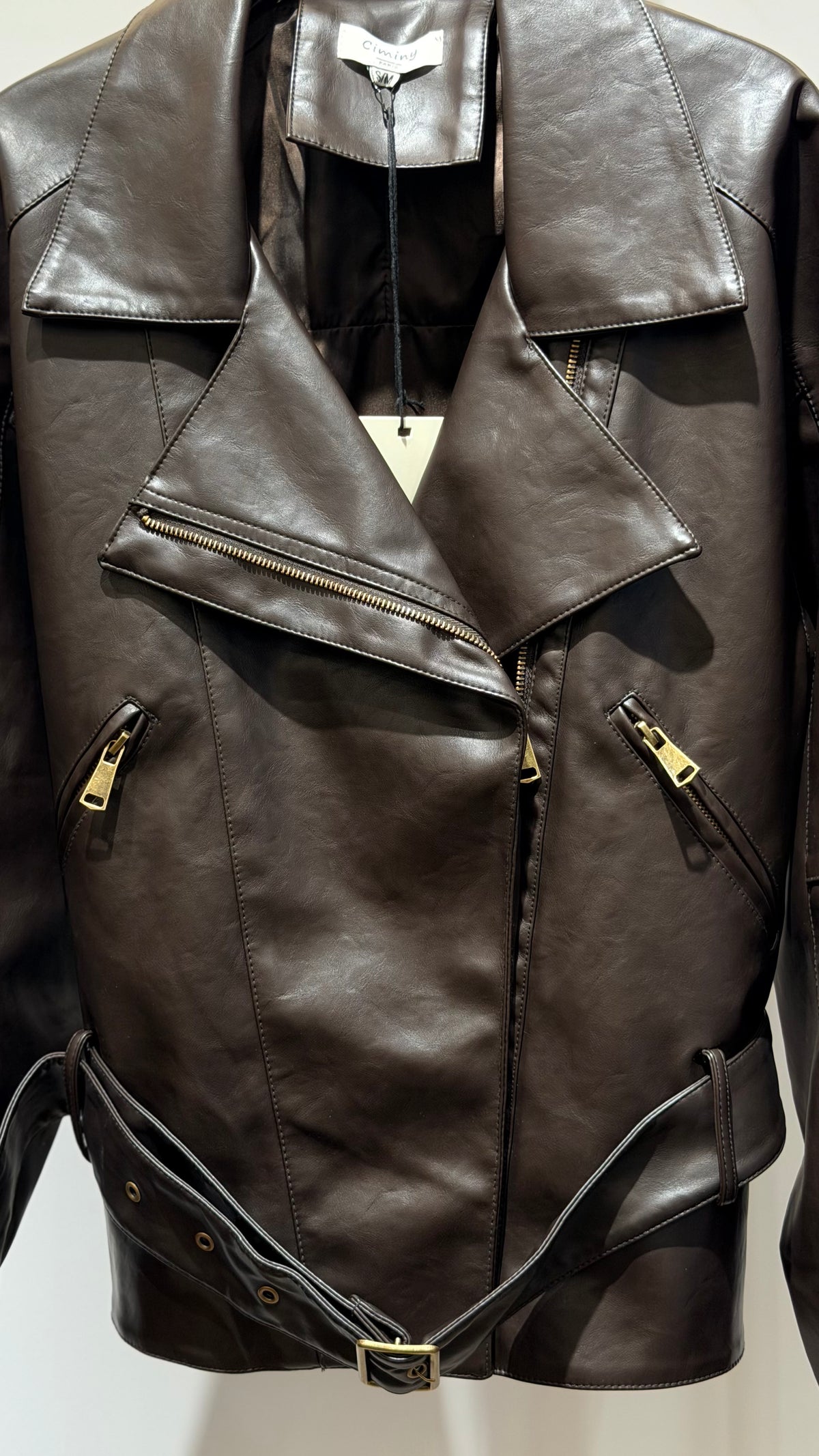 VESTE SIMILICUIR APOLINE