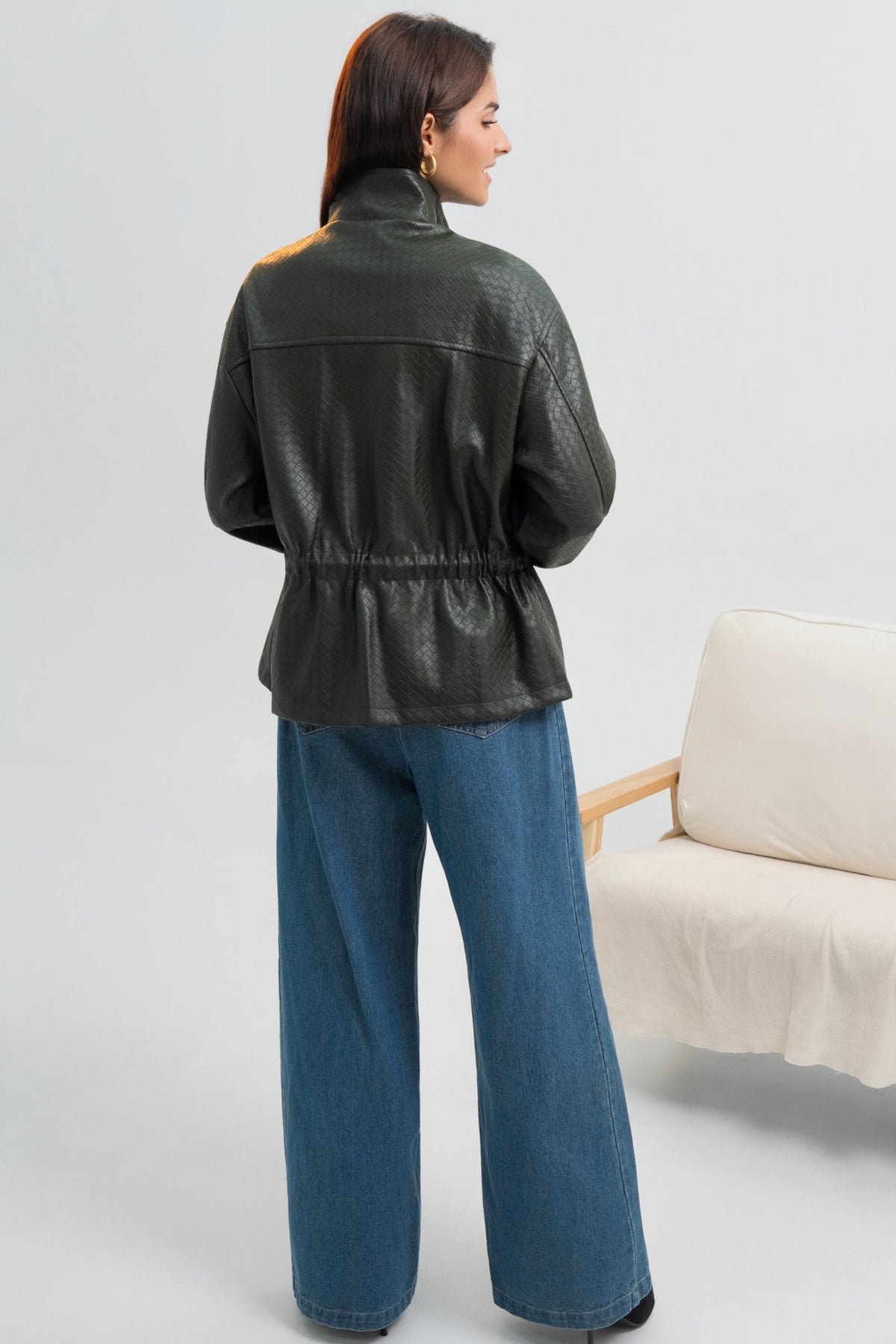 VESTE SIMILICUIR OVERSIZE AMÉLIE