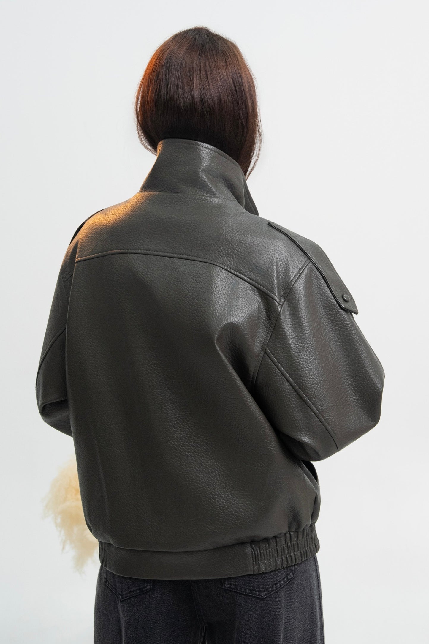 VESTE SIMILICUIR OVERSIZE AMÉLIE