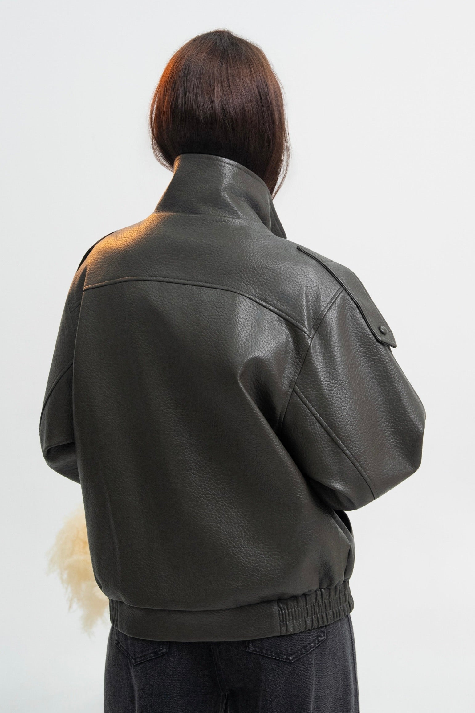 VESTE SIMILICUIR OVERSIZE AMÉLIE