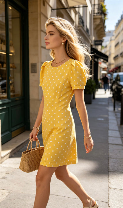 ROBE COTON PETITS POIS AMÉDÉE