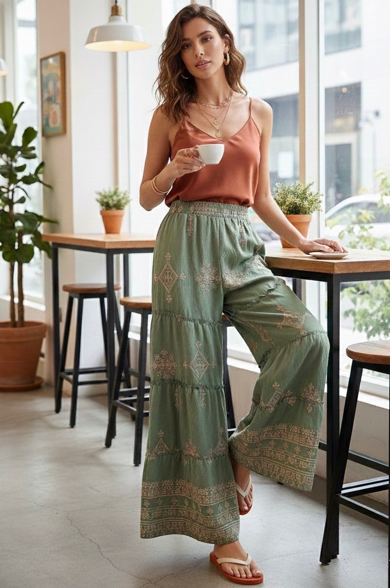 PANTALON BRODÉE HONORINE