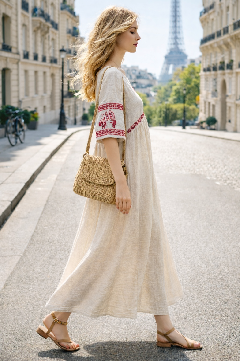 ROBE LONGUE BOHÈME COTON ARIA