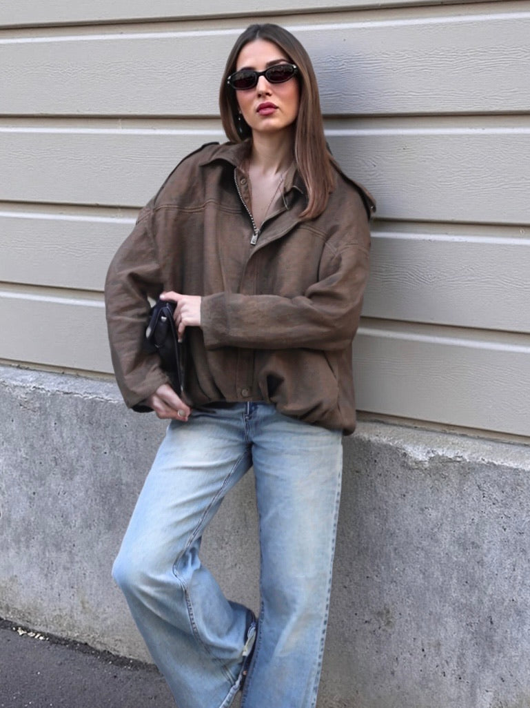 VESTE SUÉDINE VALENTINE