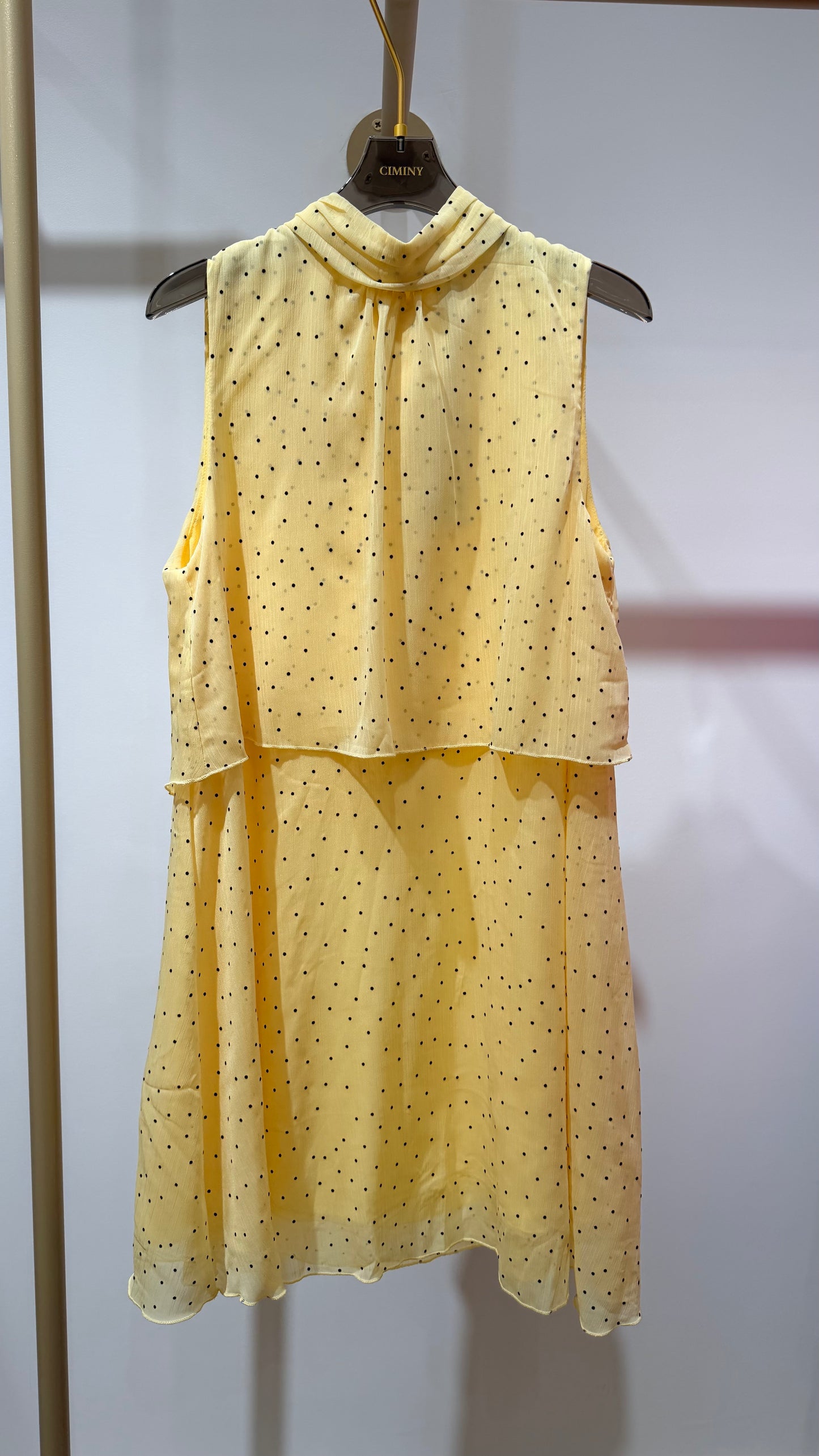 ROBE SUPERPOSÉE PETITS POIS VANILLE