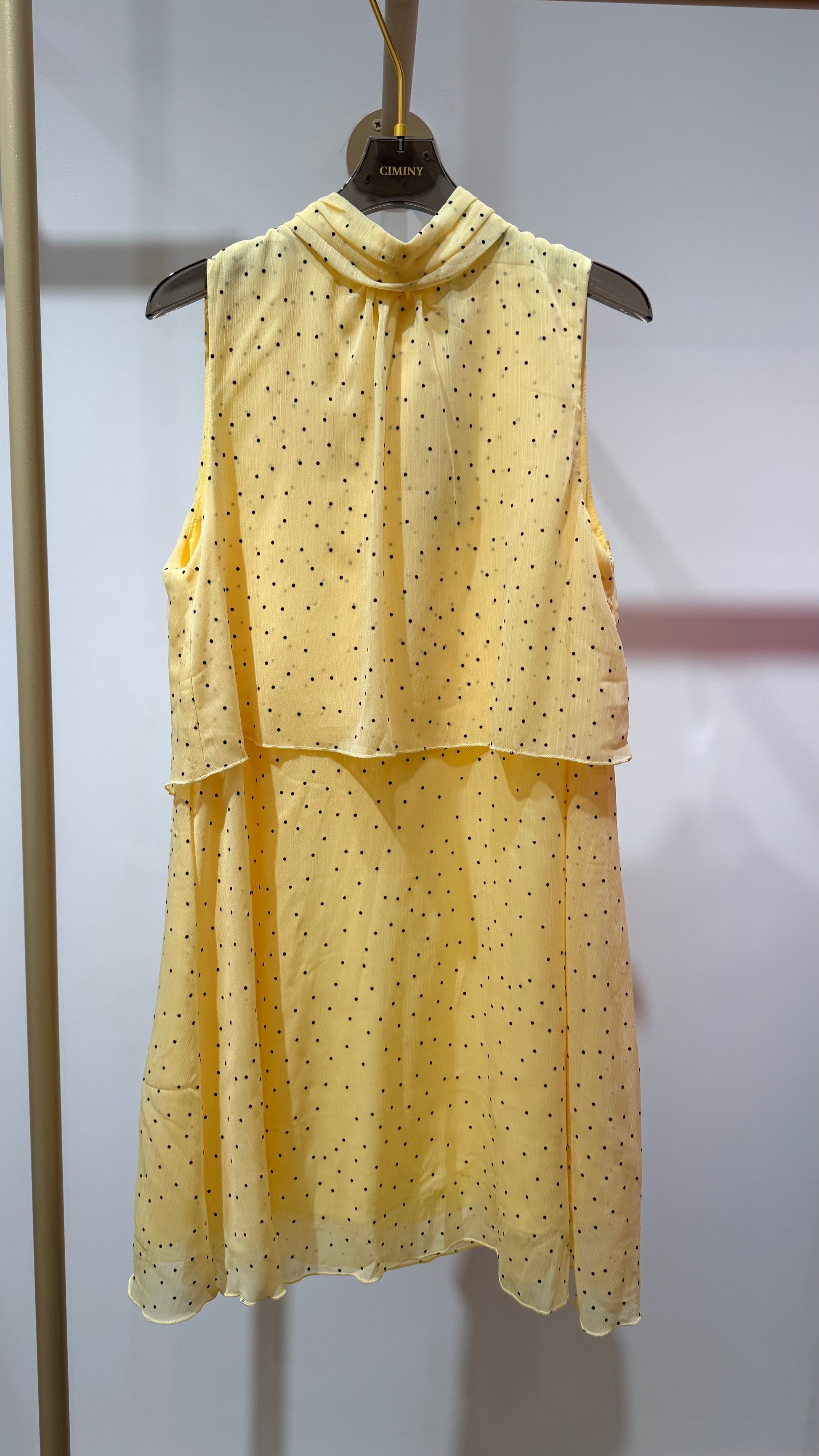 ROBE SUPERPOSÉE PETITS POIS VANILLE