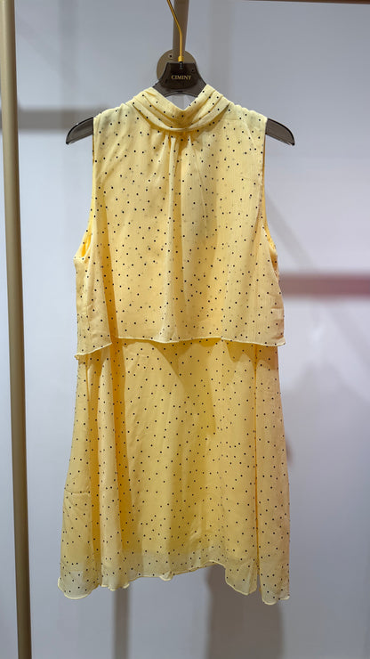 ROBE SUPERPOSÉE PETITS POIS VANILLE