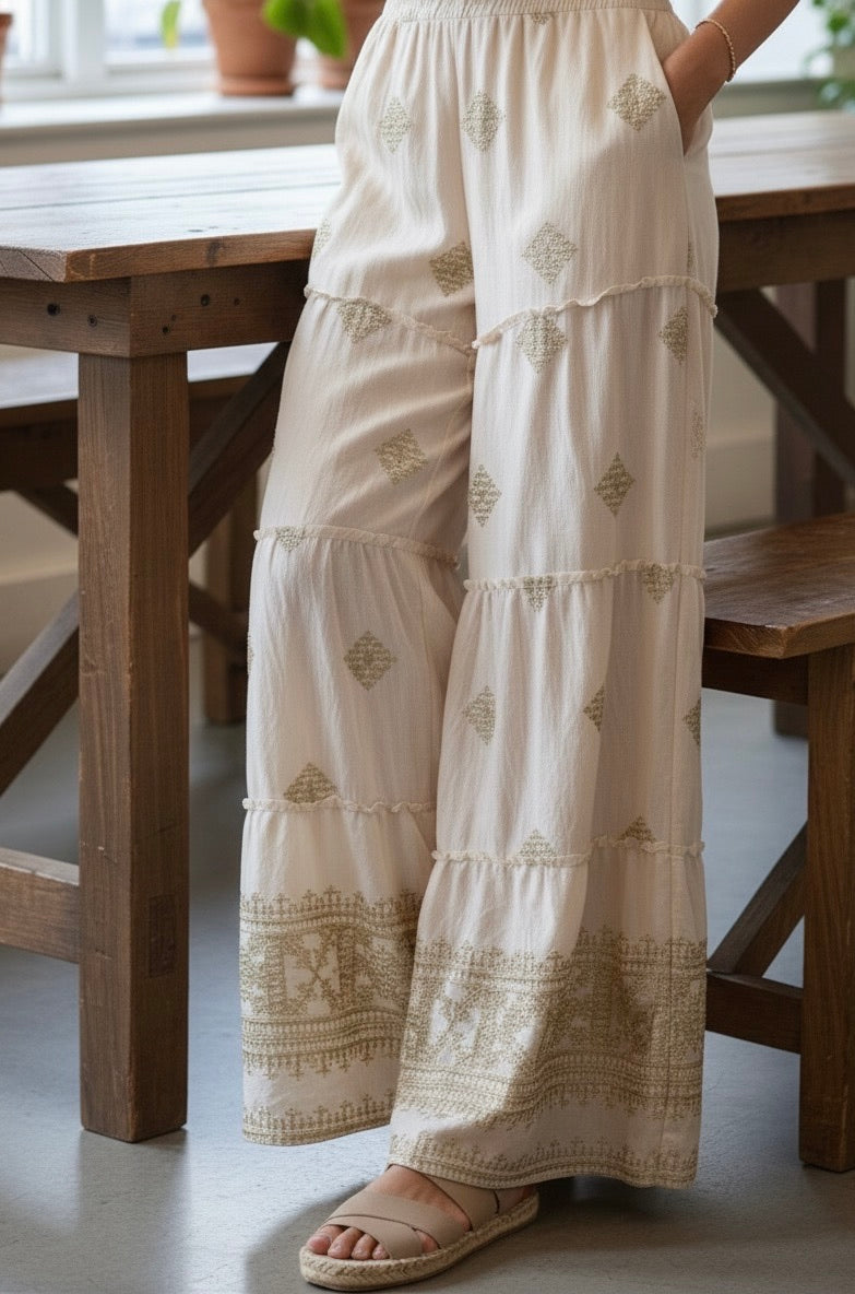 PANTALON BRODÉE HONORINE
