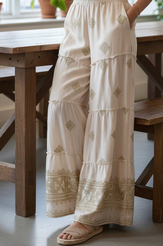 PANTALON BRODÉE HONORINE