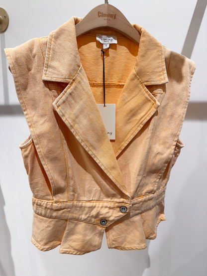 GILET DENIM COLORÉ RAÏSSA
