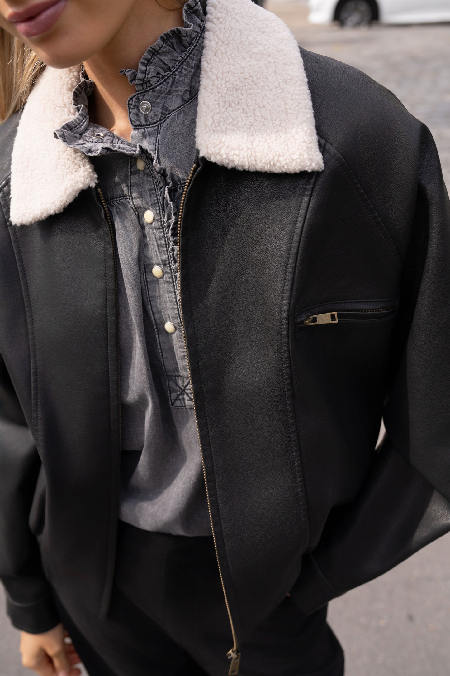 BLOUSON SIMILICUIR LÉNA