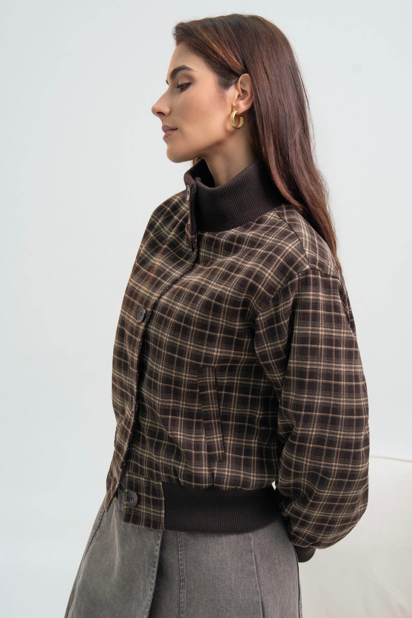 BLOUSON A CARREAUX NOÉLIE