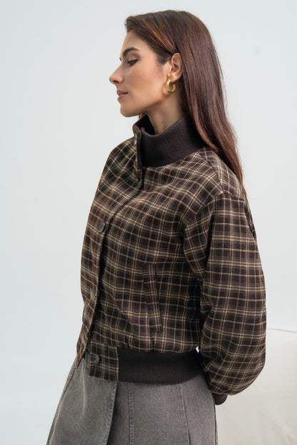 BLOUSON A CARREAUX NOÉLIE