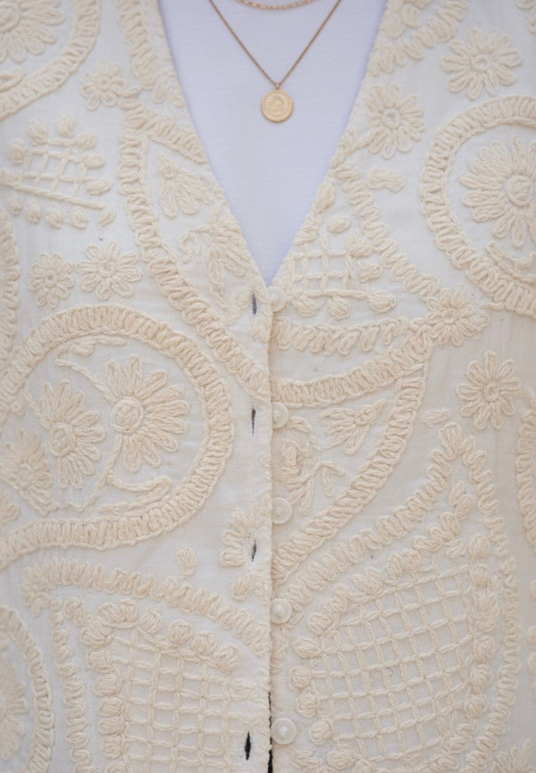 GILET BRODÉ IBIFINE