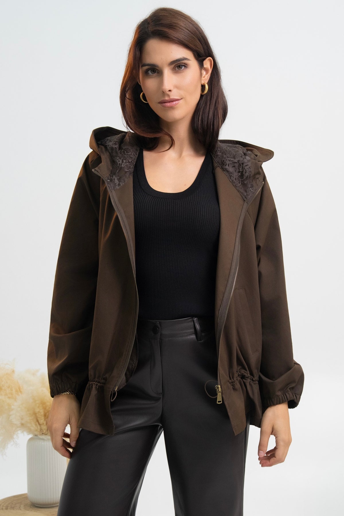 VESTE CAPUCHE AMBRE