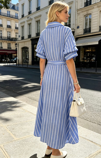 ROBE RAYÉ COTON CYRILLE